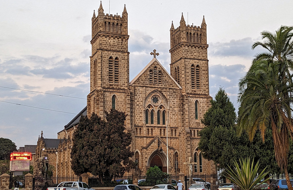 Gothic Twin Spires & Front Facade